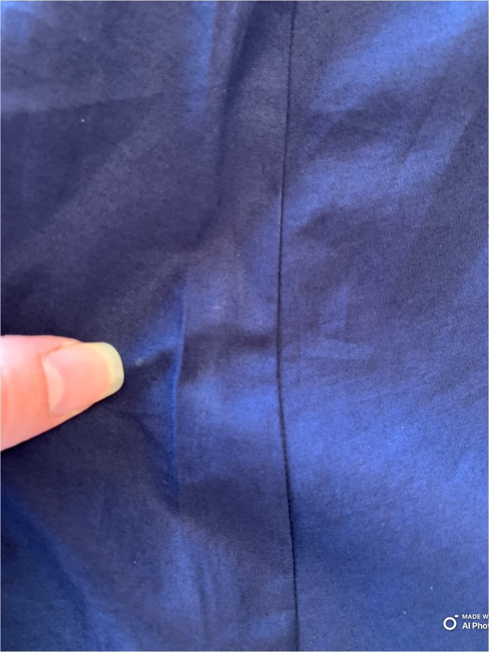 J Crew Factory Medium TALL Navy Blue Striped Collared Knit Dress NWT Pockets - Picture 10 of 16